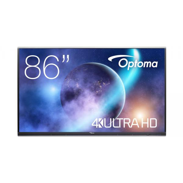 Optoma 5862RK+ lavagna interattiva 2,18 m (86") 3840 x 2160 Pixel Touch screen Nero [5862RK+]