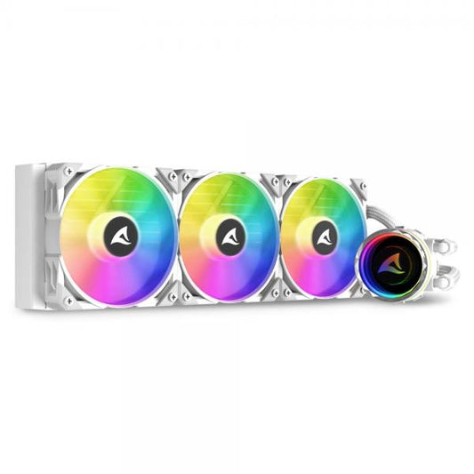 SHARKOON LIQUID COOLING S90 ARGB 360 WHITE [S90 RGB AIO WHITE]