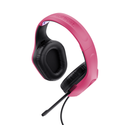 Trust GXT 415P Zirox Auricolare Cablato A Padiglione Giocare Rosa [24992]