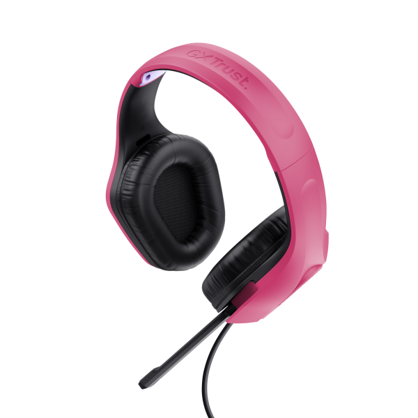 Trust GXT 415P Zirox Auricolare Cablato A Padiglione Giocare Rosa [24992]