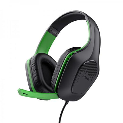 Trust GXT 415X ZIROX Auricolare Cablato A Padiglione Giocare Nero, Verde [24994]