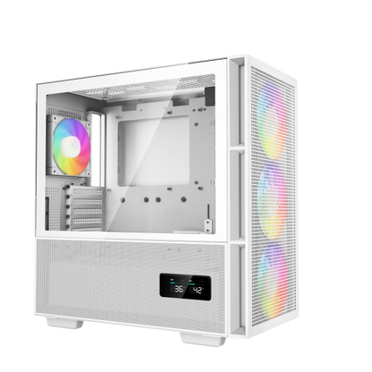 DEEPCOOL CASE MID T.CH560WH DIGITAL WHITE TG 3x140F+1*120B ARGB R-CH560WHAP [R-CH560-WHAPE4D-G-1]