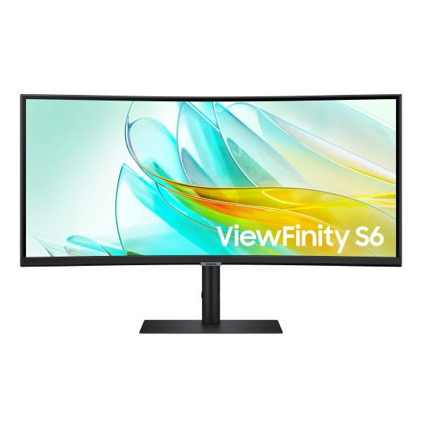 Samsung ViewFinity S6 - 34 inch - Curved - UltraWide Quad HD VA LED Monitor - 3440x1440 - HAS / RJ45 / USB-C [LS34C652UAUXEN]