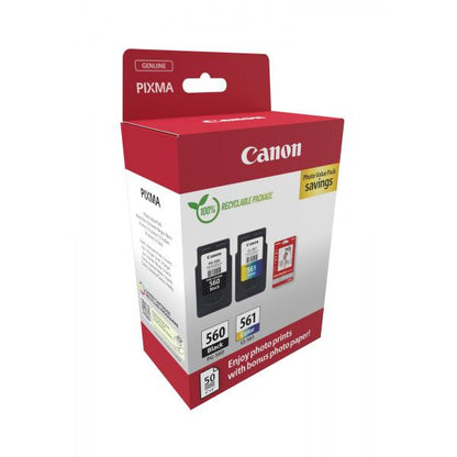 CANON CART INK MULTIPACK PG-560 / CL-561 (NERO - CIANO - MAGENTA - GIALLO) [3713C008]