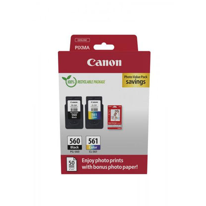 CANON CART INK MULTIPACK PG-560 / CL-561 (NERO - CIANO - MAGENTA - GIALLO) [3713C008]