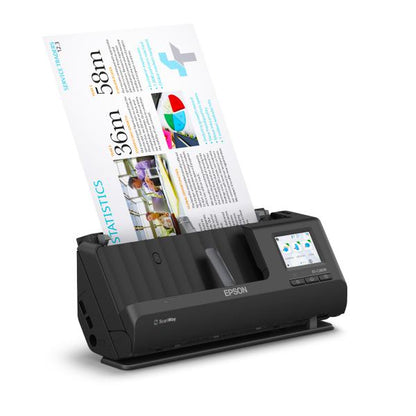 Epson ES-C380W Scanner con ADF + alimentatore di fogli 600 x 600 DPI A4 Nero [B11B269401]