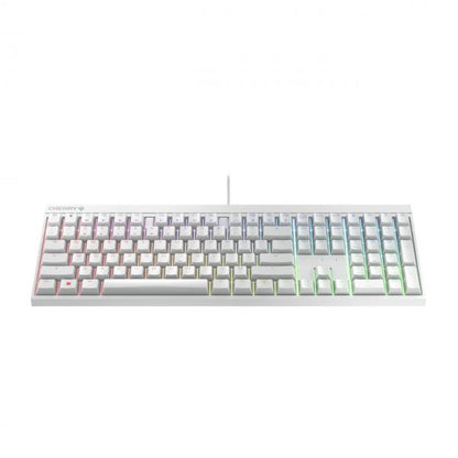 Cherry MX 2.0S RGB - Teclado mecánico - Con cable - MX Rojo - QWERTY - Blanco [G80-3821LYBEU-0]