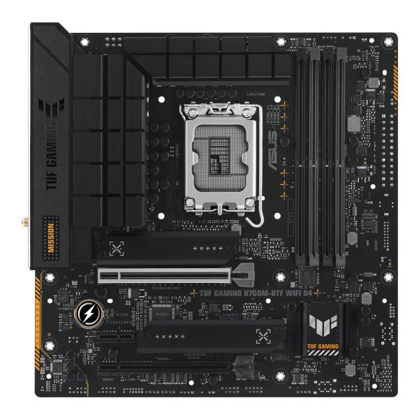 ASUS MB B760, TUF GAMING B760M-BTF WIFI D4, LGA 1700, DDR4, MATX, 90MB1E50-M0EAY0 [TF GM B760M-BTF W D4]