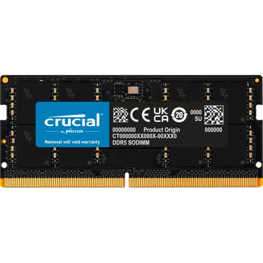 Crucial SORAM D5 5200 48GB CL46 - 48 GB memory 1 x 48 GB DDR5 5600 MHz Data Integrity Check [CT48G56C46S5] 