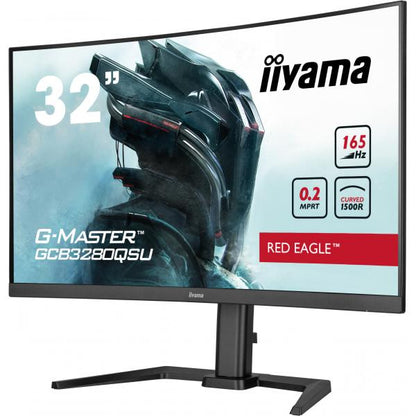 Iiyama G-Master Red Eagle 32 inch - Curved - Quad HD IPS LED Gaming Monitor - 2560x1440 - 165Hz [GCB3280QSU-B1]