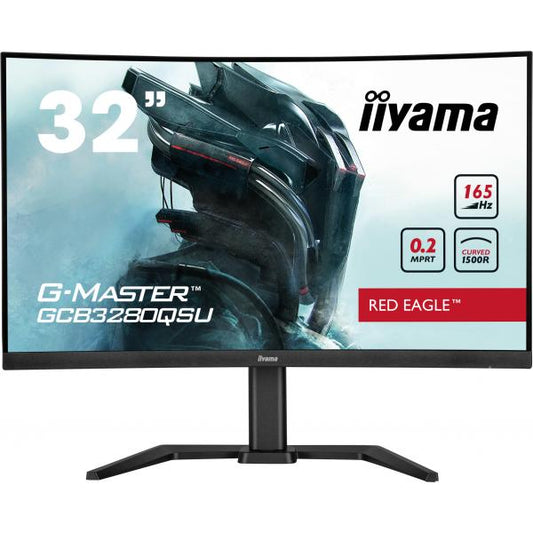 Iiyama G-Master Red Eagle 32 inch - Curved - Quad HD IPS LED Gaming Monitor - 2560x1440 - 165Hz [GCB3280QSU-B1]