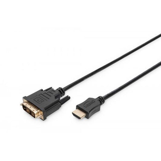 Digitus HDMI adapter cablee - type A-DVI(18+1) M/M - 3m - Full HD - Black [AK-330300-030-S]