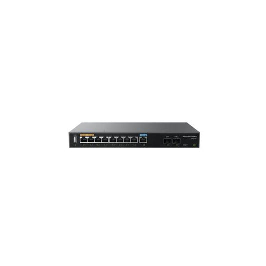Grandstream GWN7003 - Wired Router, 2x SFP, 9x GbE WAN/LAN, 1x PoE-In, 2x PoE-Out, 2.2Gbps NAT routing, 60K NAT sessions, VPN (530Mbps), DPI, SDN, cloud provisioning, integrated GWN local ma [GWN7003]