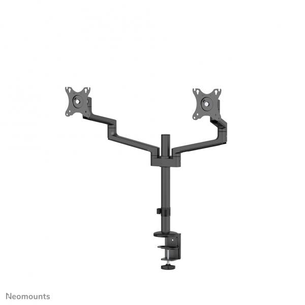 Neomounts 17-27 inch - Flat screen desk mount for 2 screens (clamp + grommet) - Black [DS60-425BL2]