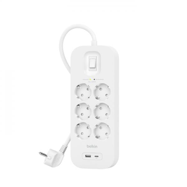 Belkin Connect Bianco 6 presa(e) AC 2 m [SRB002VF2M]