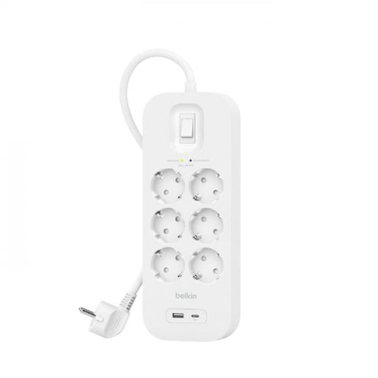 Belkin Connect White 6 AC socket(s) 2 m [SRB002VF2M] 