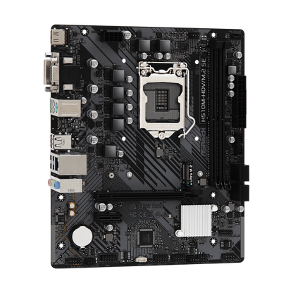 ASROCK MB H510, H510M-HDV/M.2 SE, LGA 1200, 2DDR4, M.2, GLAN, VGA/DVI/HDMI [H510M-HDV/M.2 SE]