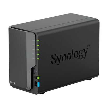 SYNOLOGY NAS TOWER 2BAY 2.5"/3.5" SSD/HDD INTEL CELERON J4125 2GB DDR4 (HASTA 6GB), 2X RJ-45 1GBE, 2 [DS224+] 