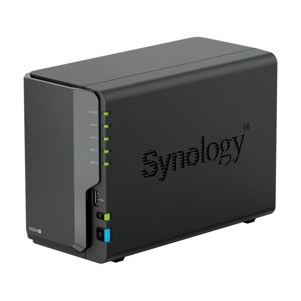 Synology DiskStation DS224+ Servidor de almacenamiento y NAS de escritorio Intel Celeron J4125 2GB DDR4 Negro [DS224+]