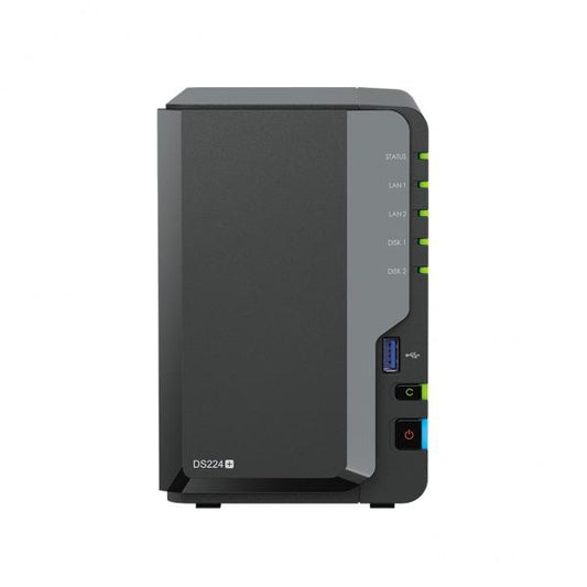 Synology DiskStation DS224+ Servidor de almacenamiento y NAS de escritorio Intel Celeron J4125 2GB DDR4 Negro [DS224+]