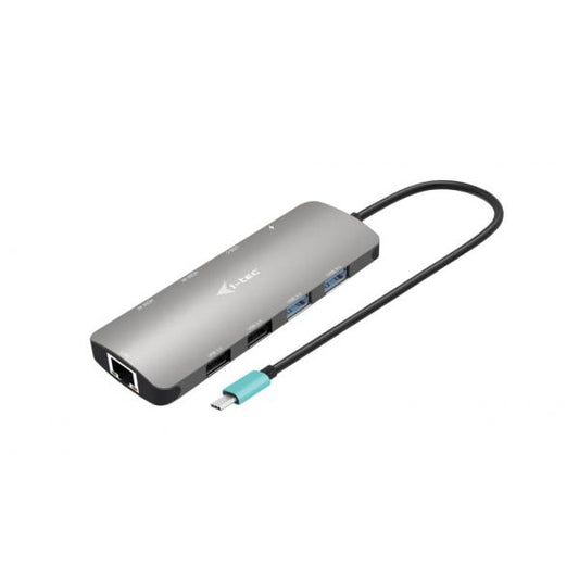 I-TEC USB-C NADNO 2x DISPLAY DOCKING STATION E POWER DELIVERY 100 W, METAL [C31NANOHDM2DOCPD]