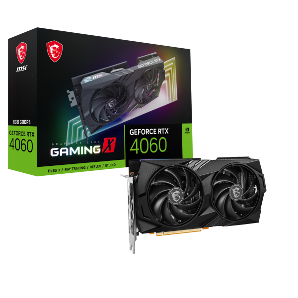 MSI VGA GEFORCE RTX 4060, RTX 4060 GAMING X 8G, 8GB GDDR6, DP*3/HDMI, ATX, TWIN FROZR 9, OC [RTX 4060 GAMING 