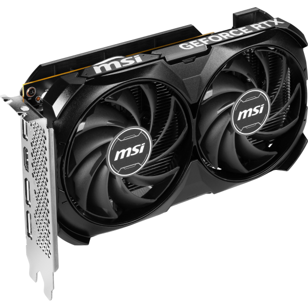 MSI VGA GEFORCE RTX 4060, RTX 4060 VENTUS 2X NEGRO 8G OC, 8GB GDDR6, DP*3/HDMI, ATX, DOBLE VENTILADOR, DLSS 3 [RTX 4060 V2X BL 8GOC]