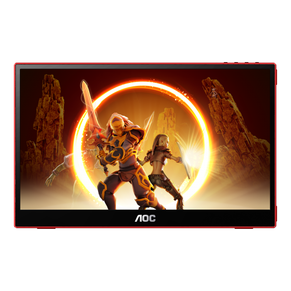 AOC 16G3 Monitor PC 39,6 cm (15.6") 1920 x 1080 Pixel Nero, Rosso [16G3]