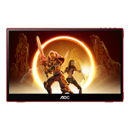 AOC 16G3 Monitor PC 39,6 cm (15.6") 1920 x 1080 Pixel Nero, Rosso [16G3]