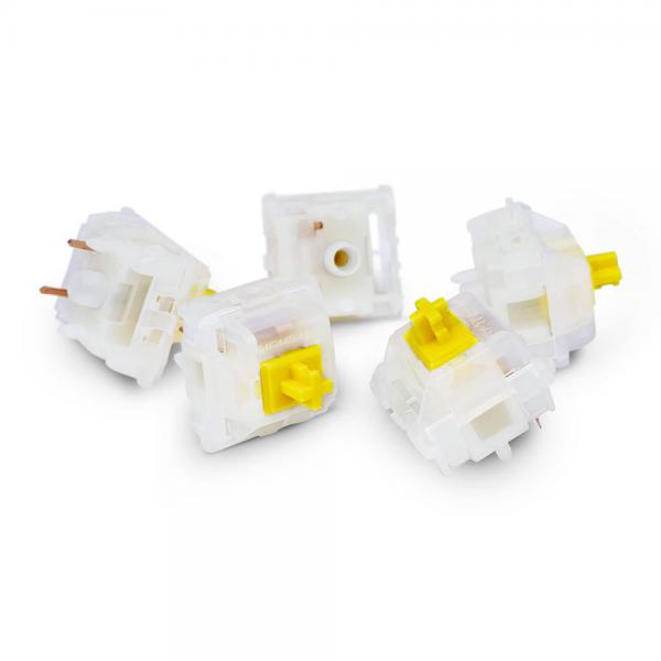 Sharkoon Gateron CAP V2 AMARILLO LECHO Blanco, Amarillo 35 piezas [SWITCHSETGATERONCAPV2MY] 