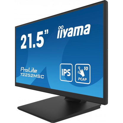 iiyama ProLite T2252MSC-B2 Monitor para PC 54,6 cm (21.5") 1920 x 1080 Pixeles Full HD LCD Pantalla táctil Negro [T2252MSC-B2] 