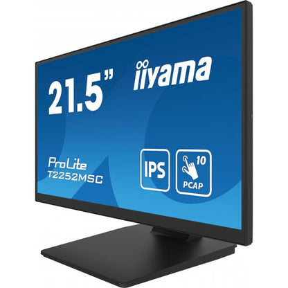 iiyama ProLite T2252MSC-B2 Monitor PC 54,6 cm (21.5") 1920 x 1080 Pixel Full HD LCD Touch screen Nero [T2252MSC-B2]