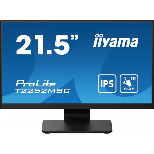 iiyama ProLite T2252MSC-B2 Monitor para PC 54,6 cm (21.5") 1920 x 1080 Pixeles Full HD LCD Pantalla táctil Negro [T2252MSC-B2] 