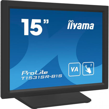 iiyama T1531SR-B1S POS monitor 38,1 cm (15") 1024 x 768 Pixel XGA Touch screen [T1531SR-B1S]