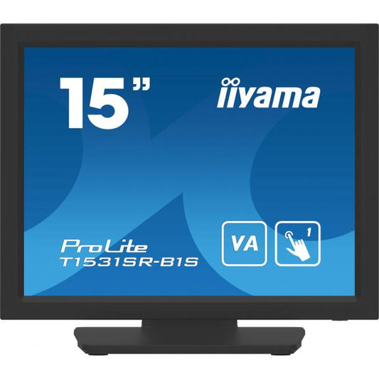 iiyama T1531SR-B1S monitor POS 38,1 cm (15") 1024 x 768 Pixeles XGA Pantalla táctil [T1531SR-B1S] 