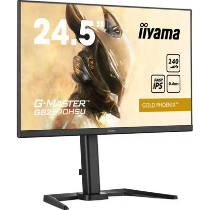 Iiyama G-Master Gold Phoenix 25 inch - Full HD Fast IPS LED Gaming Monitor - 1920x1080 - 240Hz - Pivot / HAS [GB2590HSU-B5]