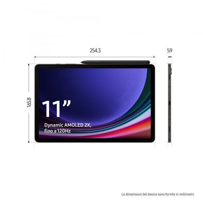 Samsung Galaxy Tab S9 Tablet AI Android 11 Pollici Dynamic AMOLED 2X Wi-Fi RAM 12 GB 256 GB Tablet Android 13 Graphite [SM-X710NZAEEUE]