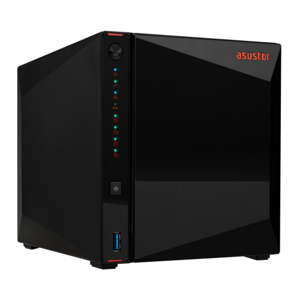 Asustor AS5404T server NAS e di archiviazione Collegamento ethernet LAN Nero N5105 [AS5404T]