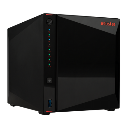 Asustor AS5404T server NAS e di archiviazione Collegamento ethernet LAN Nero N5105 [AS5404T]