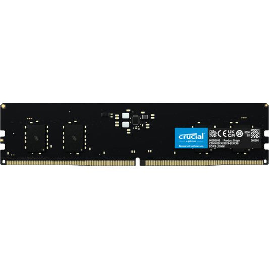 Crucial 8GB (1x8GB) DDR5-5600 CL46 RAM Arbeitsspeicher memoria 5600 MHz Data Integrity Check (verifica integrità dati) [CT8G56C46U5]