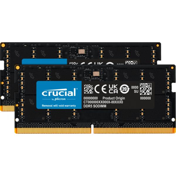 Crucial CT2K32G56C46S5 memoria 64 GB 2 x 32 GB DDR5 5600 MHz [CT2K32G56C46S5]