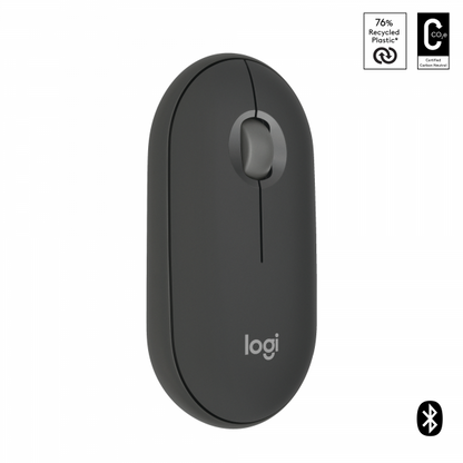 Logitech Pebble 2 M350s mouse Viaggio Ambidestro RF senza fili + Bluetooth Ottico 4000 DPI [910-007015]