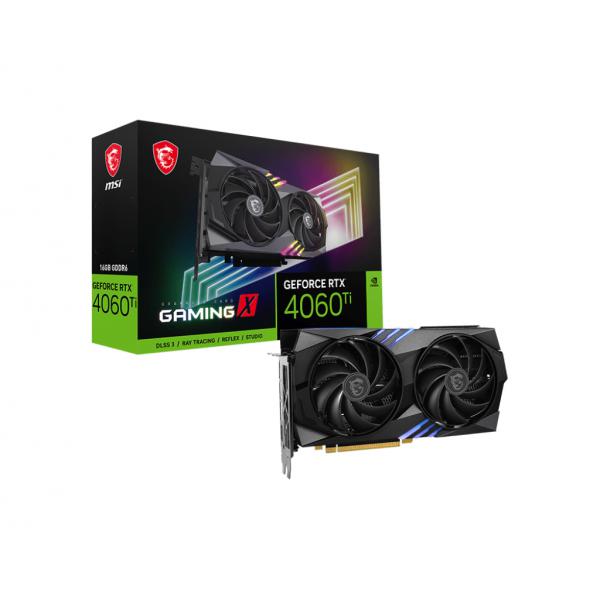 VGA MSI GEFORCE RTX 4060 TI JUEGOS X 16G [RTX4060TIGAMX16G] 