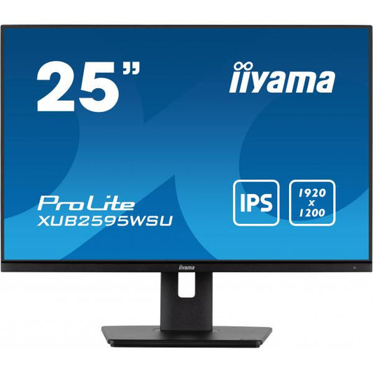 Iiyama ProLite 25 inch - WUXGA IPS LED Monitor - 1920x1200 - Pivot / HAS [XUB2595WSU-B5]