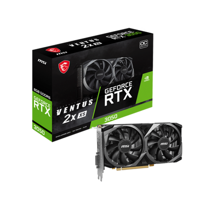 MSI VENTUS GEFORCE RTX 3050 2X XS 8G OC scheda video NVIDIA 8 GB GDDR6 [RTX3050VENTUS2XXS8GOC]