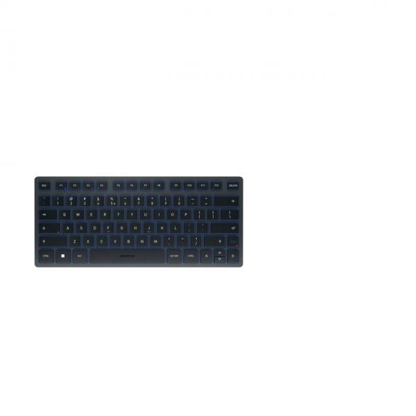 Cherry KW 7100 MINI BT - Teclado - Bluetooth inalámbrico - Azul pizarra [JK-7100EU-22] 