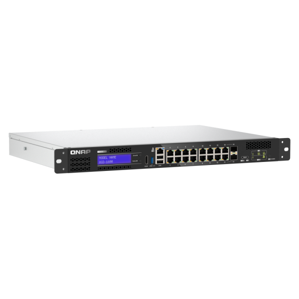 QNAP QGD-1600 Gigabit Ethernet administrado (10/100/1000) 1U Negro, Gris [QGD-1600-4G]