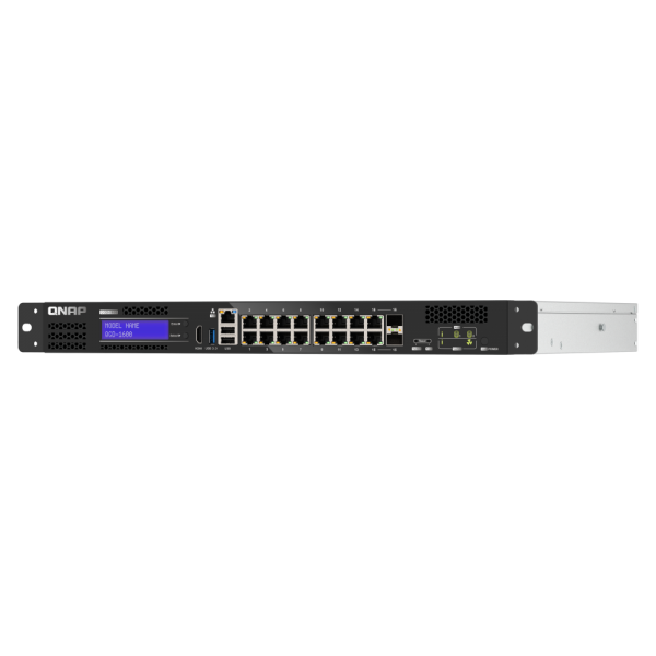 QNAP QGD-1600 Gigabit Ethernet administrado (10/100/1000) 1U Negro, Gris [QGD-1600-4G]