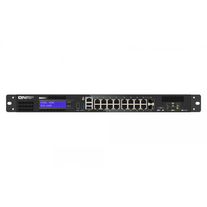 QNAP QGD-1600 Gigabit Ethernet administrado (10/100/1000) 1U Negro, Gris [QGD-1600-4G]