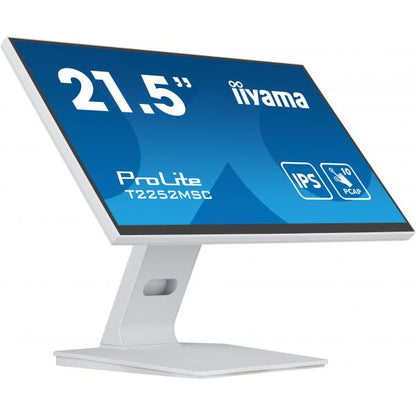 iiyama ProLite Monitor PC 54,6 cm (21.5") 1920 x 1080 Pixel Full HD LCD Touch screen Tavolo Bianco [T2252MSC-W2]